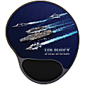 Integrity Ergonomic Mouse Pad, 8.5" x 10", Navy Carrier Group, Pack Of 6