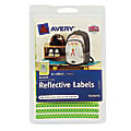Avery® Permanent Self-Adhesive Reflective Stickers, 40199, 21 Labels Per Sheet, Assorted Colors, Pack Of 42