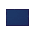 LUX Invitation Envelopes, A7, Peel & Stick Closure, Navy/Silver, Pack Of 50