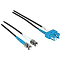 C2G-1m SC-ST 50/125 OM2 Duplex Multimode PVC Fiber Optic Cable - Black - Fiber Optic for Network Device - SC Male - ST Male - 50/125 - Duplex Multimode - OM2 - 1m - Black