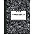 Oxford Tops Composition Notebook, 7-7/8" x 10", College Ruled, 80 Sheets, Black Marble 1 thumbnail image