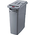 Rubbermaid® Commercial Slim Jim Confidential Secure Container, 31"H x 11"W x 20"L, Gray 1 thumbnail image
