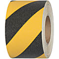 Tape Logic® Heavy-Duty Antislip Tape, 3" Core, 3" x 60', Black/Yellow
