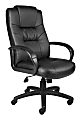 Boss Office Products Silhouette Ergonomic Bonded Leather High-Back Chair, Black