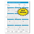 ComplyRight 2017 Attendance Calendars, 8 1/2" x 11", Pack Of 50 1 thumbnail image