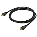 Steren - HDMI cable with Ethernet - HDMI male to HDMI male - 3 ft - satin black - molded 1 thumbnail image