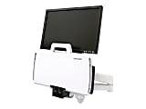 Ergotron 200 Series - Mounting kit (articulating arm, barcode scanner holder, keyboard tray with left/right mouse tray) - for LCD display / PC equipment - steel - white - screen size: up to 24" - wall-mountable