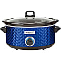 Brentwood Select SC-157N 7 Quart Slow Cooker, Navy Blue - 270 W1.75 gal - Navy Blue, Black 1 thumbnail image