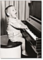 Viabella Birthday Greeting Card With Envelope, Baby Piano, 5" x 7"