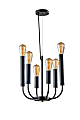 Adesso Rory Pendant Lamp, 15”W, Black