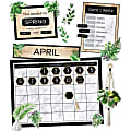 Schoolgirl Style Simply Boho Calendar Bulletin Board Set, Set Of 85 Pieces