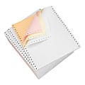 Office Depot® Brand Computer Paper, 4 Parts, 15 Lb, 9 1/2" x 11", Standard Perforation, Carbonless, Multicolor, Box Of 750 Sets