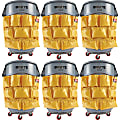 Rubbermaid Commercial Brute Utility Container Caddy Bag - - 12 Pocket(s) - 20.5" Height x 20" Depth - Yellow - Nylon - 6 / Carton 1 thumbnail image