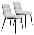 Zuo Modern Tangiers Dining Chairs, White, Set Of 2 Chairs