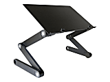 WorkEZ Monitor Stand Adjustable-Height Tilt Computer Monitor Riser, Black