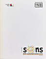 SONS System Journal-Style Notebooks, 9-3/4" x 7-1/2", 1 Subject, Primary Rule, 200 Sheets, White, 1 thumbnail image