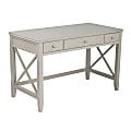 SEI Larksmill Farmhouse 48"W Writing Desk, Gray 1 thumbnail image