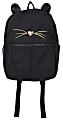 Office Depot® Brand Nylon Backpack, Cat, Black 1 thumbnail image