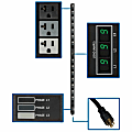 Tripp Lite PDU 3-Phase Metered 120V 5.7 kW 42 5-15/20R L21-20P 0URM, PDU3MV6L2120LV 1 thumbnail image