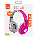 iLive 40mm Driver Wireless Headphones With Rubberized Coating, Neon Pink, IAHB48MNP 1 thumbnail image