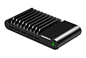 Hamilton Buhl 10-Port USB Charging Station, Black, LTT-10