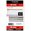 AT-A-GLANCE® Weekly/Monthly Planner Calendar Refill Pages, 3-3/4” x 6-3/4”, White, January To December 2022, 471-285Y
