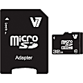 V7 32 GB Class 10 microSDHC - 20 MB/s Read - 10 MB/s Write - 5 Year Warranty