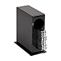 Mind Reader Utensil Dispenser Plastic Silverware Organizer Fork Spoon Dispenser, 6"H x 5-1/2"W x 2-3/4"D, Black 1 thumbnail image