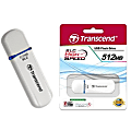 Transcend 512MB JetFlash 170 USB 2.0 Flash Drive - 512 MB - USB 2.0 - 16 MB/s Read Speed - 8 MB/s Write Speed - Pearl White