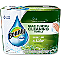 Bounty® With Dawn Water-Activated Multipurpose 2-Ply Cleaning Towels, 11" x 9", 49 Sheets Per Roll, Pack Of 6 Rolls
