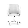 Bush Business Furniture London Mid-Back Box Chair, White, Standard Delivery