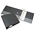 SKILCRAFT® Slanted 3-Ring Binder, 5" D-Rings, Black (AbilityOne 7530-01-600-2024) 1 thumbnail image