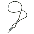 SKILCRAFT® Premium Lanyard With Swivel Hook, 36", Black, Pack Of 12 (AbilityOne 8455-01-613-0192)