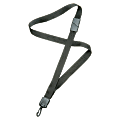 SKILCRAFT® Deluxe Lanyard With Swivel Hook, 36", Black, Pack Of 12 (AbilityOne 8455-01-613-0197)