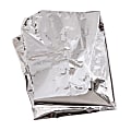 MABIS Sterile Polyester Foil Baby Bunting Emergency Heat-Conserving Blanket, 30" x 30", Silver
