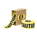 SKILCRAFT® Non-Adhesive "Caution" Barricade Tape, 3" x 1000', Yellow/Black (AbilityOne 9905-01-613-4243) 1 thumbnail image
