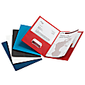 Office Depot® Brand 2-Pocket Textured Paper Folders With Prongs, Assorted Colors, Pack Of 10 1 thumbnail image