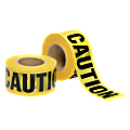 SKILCRAFT® Non-Adhesive Barricade Tape, Caution, 3" x 1000', Black/Yellow (AbilityOne 9905-01-613-4244) 1 thumbnail image