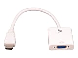 V7 - Adapter - HD-15 (VGA) female to HDMI male - white