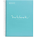 Roaring Spring Fashion Tint 1-subject Notebook - 1 Subject(s) - Wire Bound - 3 Hole(s) - 24 lb Basis Weight - 0.30" x 8.5"11" - Cardboard, Plastic Cover - Perforated, Hole-punched, Sturdy, Bleed-free, Printed, Durable, Smooth - 1 Each