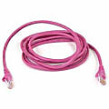 Belkin High Performance Cat. 6 UTP Patch Cable - RJ-45 Male - RJ-45 Male - 25ft - Pink