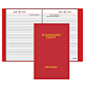 AT-A-GLANCE® Standard Diary® 30% Recycled Hardbound Daily Reminder, 7 11/16" x 12 1/8", Red, January–December 2014