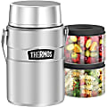Thermos Stainless King Big Boss Food Jar 47Oz - Food Storage - Dishwasher Safe - Microwave Safe - Matte Stainless Steel - Stainless Steel Body 1 thumbnail image