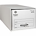 Business Source® Drawer File Storage Boxes, 60% Recycled, White, Carton Of 6 1 thumbnail image