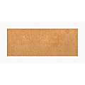 Amanti Art Rectangular Non-Magnetic Cork Bulletin Board, Natural, 35” x 17”, Cabinet White Plastic Frame 1 thumbnail image
