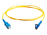 C2G 3m LC-SC 9/125 Simplex Single Mode OS2 Fiber Cable - Plenum CMP-Rated - Yellow - 10ft - Patch cable - LC single-mode (M) to SC single-mode (M) - 3 m - fiber optic - simplex - 9 / 125 micron - OS2 - plenum - yellow
