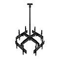 Mount-It! 4-Screen 4-Side Single-Pole Ceiling Mount, Black 1 thumbnail image