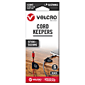VELCRO® Brand Cord Keepers, 2-5/8” x 1-1/8”, Black, Pack Of 5 Keepers 1 thumbnail image