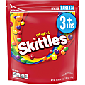 Skittles Original Party Size Bag - Orange, Lemon, Green Apple, Grape, Strawberry - Resealable Container - 3 lb - 1 Each