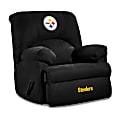 Imperial NFL GM Microfiber Recliner Accent Chair, Pittsburgh Steelers, Black